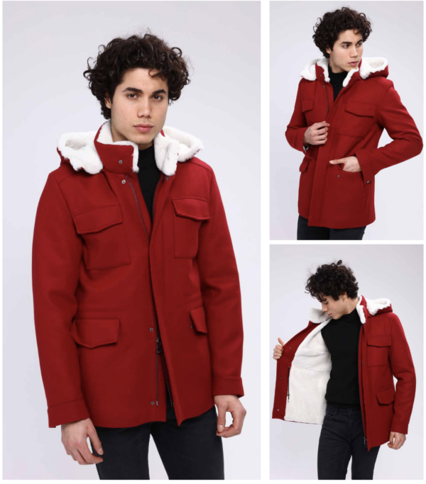 BONNAL Rex Fur Men’s Cashmere Coat Model: ETA0010-79