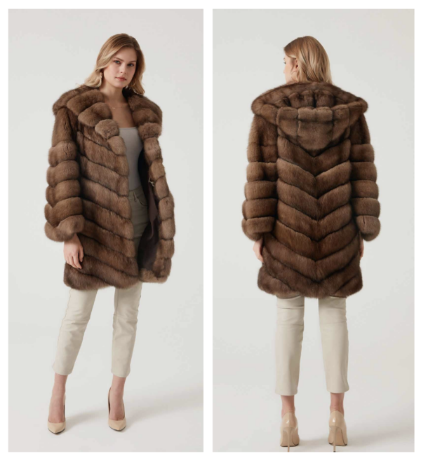 OXO Sable Fur Coat Model: GTX1010-68